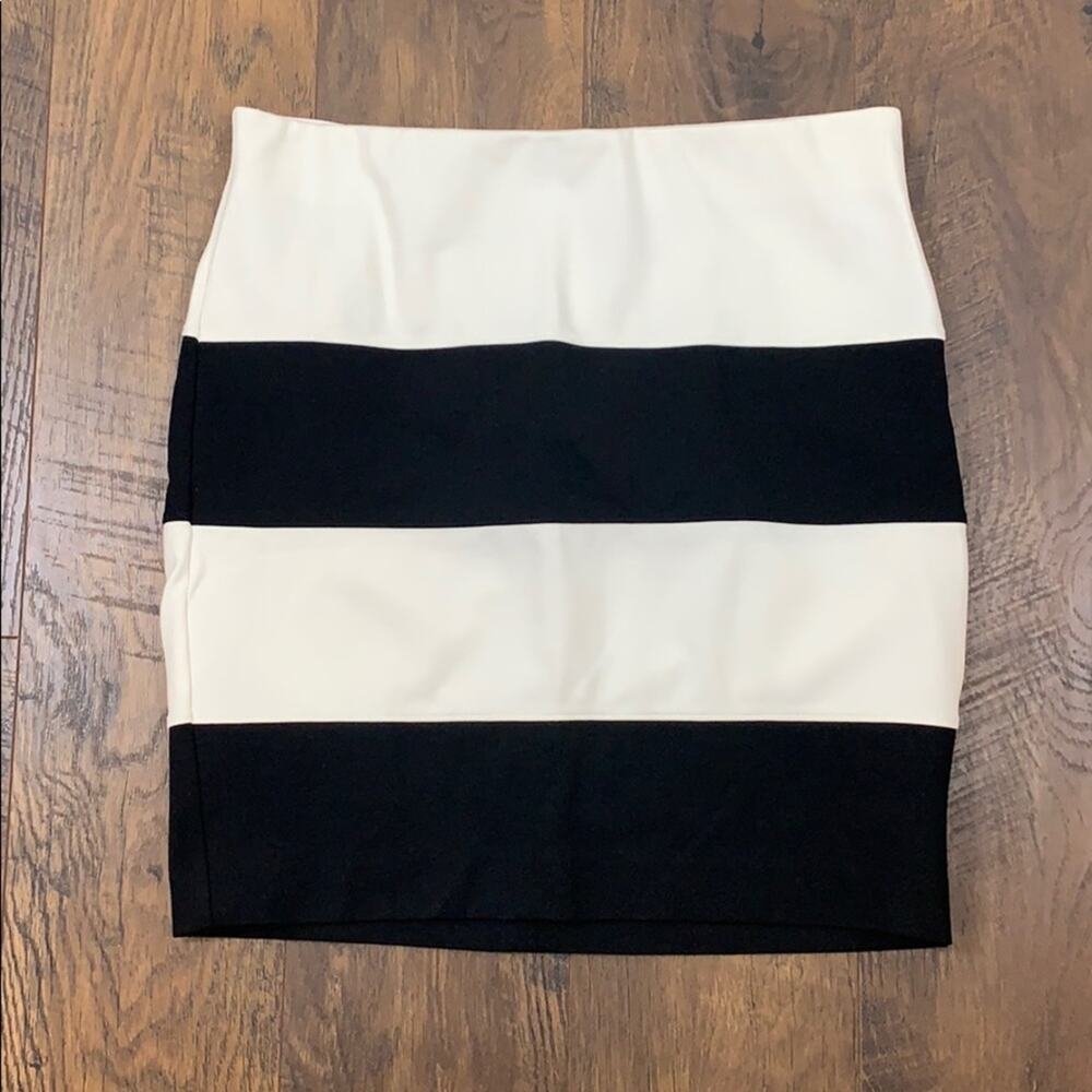 Ann Taylor Loft wide stripe mini skirt